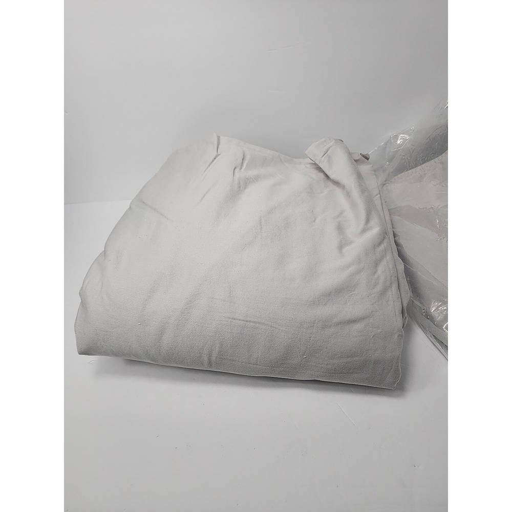 Double Stitch by Bedsure Organic Cotton Duvet Cover Set - Cal. King, CWinter Sky